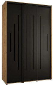 Skriňa 45 Canaris 12 170 artisan/čierna/čierna