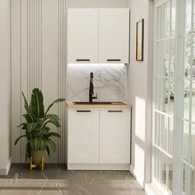 Kuchynská linka Luna biela/biela 80 cm bez pracovnej dosky