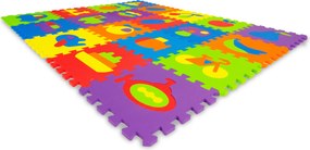 ECOTOYS Penová edukačná podložka EVA puzzle 20 dielov 148×119 cm protišmyková pre deti 3+