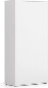 Šatní skriňa BLOCK, 850 x 400 x 1748 mm, biela
