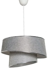 Asir Luster na lanku BARETTE 1xE27/60W/230V strieborná/lesklý chróm AS0446