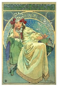 Reprodukcia obrazu Alfons Mucha - Princess Hyazin, 60 x 40 cm