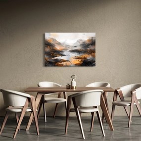 Obraz - Maľba horskej krajiny (90x60 cm)