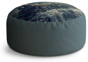 Sablio Taburet Circle Parná lokomotíva v zasneženom meste: 38x48 cm