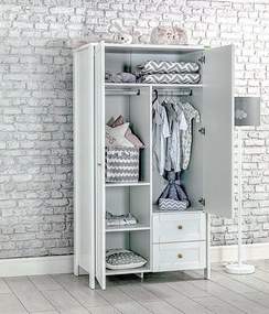 Dvojdverová kombinovaná skriňa Paxton - biela