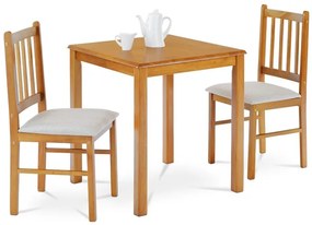 Autronic BONTEC Jedálenský set s 2 stoličkami, 69x69x75cm, masív, dub landhaus, JAGUAR OAK Farba: Hnedá
