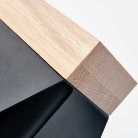 Stropné svietidlo ESME 2xE27/15W/230V čierna/dub