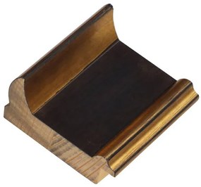 DANTIK rám na obraz 60x80 | TOOTH zlato černá (Plexi Čiré)
