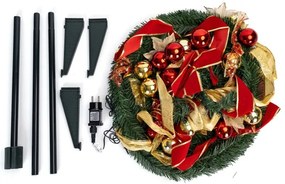 Aigostar - LED Vonkajší vianočný stromček 100xLED/230V 1,5m IP44 čierna/zlatá teplá biela