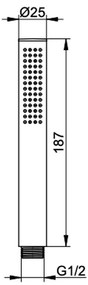 KEUCO Ixmo - Tyčová ručná sprcha, chróm 56080010100