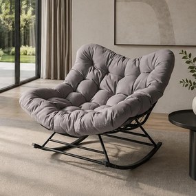 Hojdacie kreslo Avenberg MIAMI, sivá