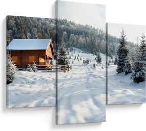 Obraz - Horská chata (90x60 cm)