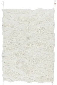 Biely prateľný ručne tkaný vlnený koberec 170x240 cm Enkang Ivory – Lorena Canals