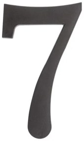 PSG 64.137 - plastová 3D číslica 7, číslo na dom, výška 180 mm, čierna