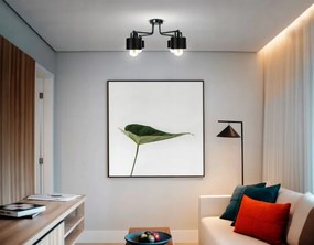 Závesná lampa DRON 4xE27 BLACK CUP