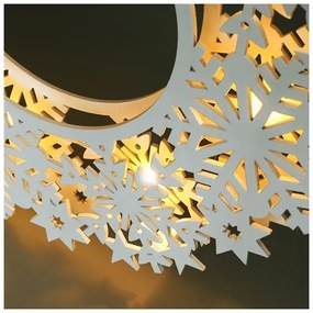 Solight 1V297 - Vianočný LED veniec 10xLED/2xAA, teplé biele svetlo