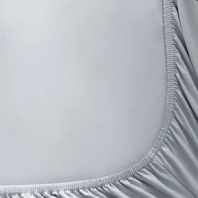 Goldea plachta jersey s napínacou gumou - sivá 200 x 220 cm