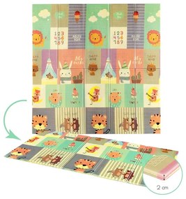 Detská skladacia penová podložka NILS Fun MD04 ZOO