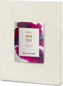 BAVLNENÉ OBLIEČKY NOVA COLOUR 140X200 CM BÉŽOVÉ