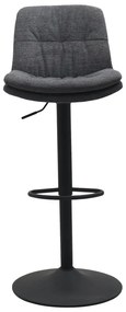 Tmavosivá barová stolička s nastaviteľnou výškou Colville – Unique Furniture