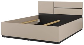 Manželská posteľ 160 cm Crossroad S31 (congo + čierna). Akcia -10%. Vlastná spoľahlivá doprava až k Vám domov. 1118247