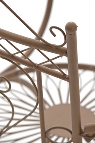 Kovová stolička Sheela s područkami (SET 2 ks) - Hnedá antik