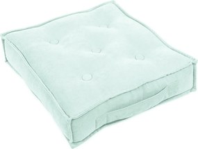 Prešívaný puf mätová 46x46x13cm