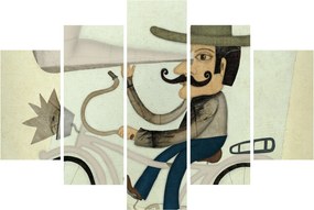 Astronóm na bicykli (150x105 cm)