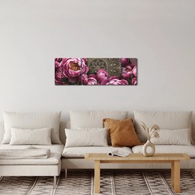 Obraz - Harmónia (s hodinami) (90x30 cm)