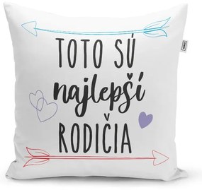 Sablio Vankúš Toto sú tí najlepší rodičia: 40x40 cm