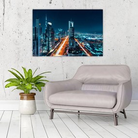 Obraz - Dubajská noc (90x60 cm)
