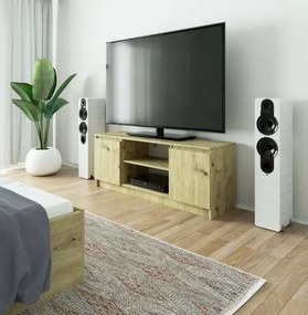 Stolík pod TV RTV 140 2D 1P dub artisan
