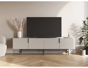 Krémový TV stolík 200x54,5 cm Eldia – Marckeric