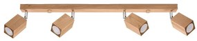 Sollux SL.1038 - Bodové svietidlo KEKE 4xGU10/40W/230V dub