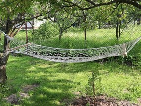 Záhradná pletená hojdacia sieť - 190 x 265 cm