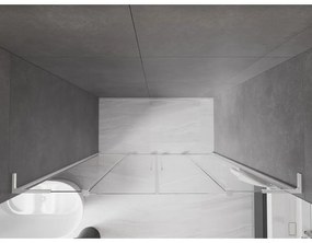 Mexen Velar L Duo, posuvné sprchové dvere do otvoru 200 cm, 8mm číre sklo, chrómová, 871-200-003-02-01