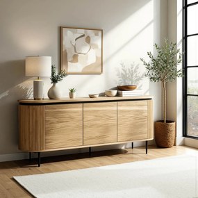 Vintino Komoda trojdverová ELISIE 160 cm dub