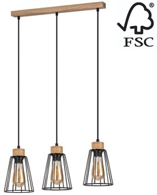 Spot-Light 1311374 - Luster na lanku ORAZIO 3xE27/60W/230V dub 1311374