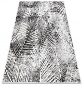 Koberec MATEO 8035/644 palmové listy - štrukturálny sivý