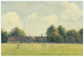 Obraz - Camille Pissarro, Hampton Court Green, reprodukcia (90x60 cm)