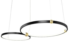 Toolight Toolight, LED závesné svietidlo + diaľkové ovládanie APP763-30-50, čierna, OSW-00786