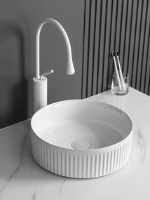 Sapho Sapho, PICOBELLO keramické umývadlo na dosku priemer 37cm, biela, AR484