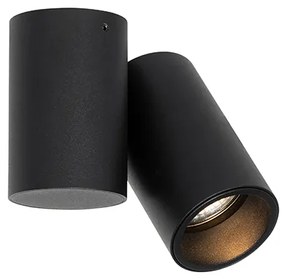 Dizajnové bodové svetlo čierne nastaviteľné - Michael