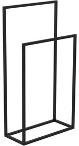 Vešiak na uteráky 85x45 cm čierna