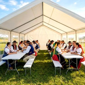 Eventový párty stan 4x12 m – Profesionálne riešenie pre akcie -  -