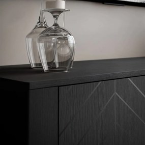 TV STOLÍK SALOME ČIERNY 160 cm