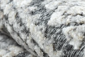 Koberec Štrukturálny SOLE D3732 Aztécky, diamanty sivo / béžový