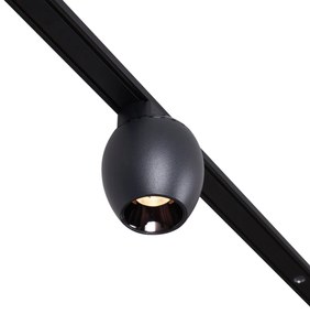 Moderný koľajnicový systém s 4 čiernymi bodovými svetlami 1-fázový - Magnetic Zagaye