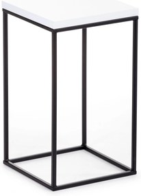 STOJAN NA KVETINÁČ BASICLOFT 40X24X24 CM ČIERNA/BIELA