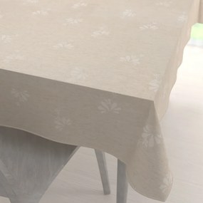 Biante Teflónový obdĺžnikový obrus TF-076 Kvetinový ornament na režnom 120x140 cm